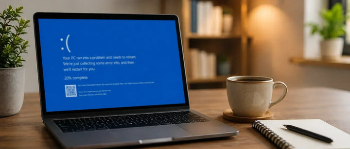 Sininen ruutu Windowsissa: mitä virhe tarkoittaa ja miten sen voi korjata?