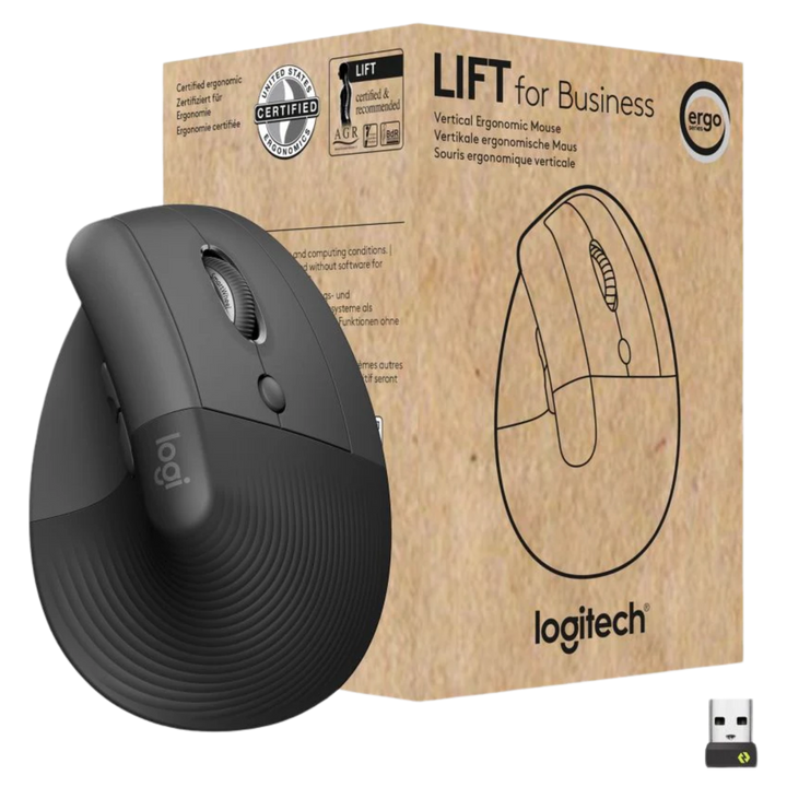 Ny trådlös ergonomisk vertikal mus från Logitech Lift för företag