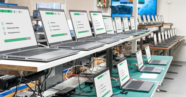 Nuvoon kannettavien tietokoneiden asennusta