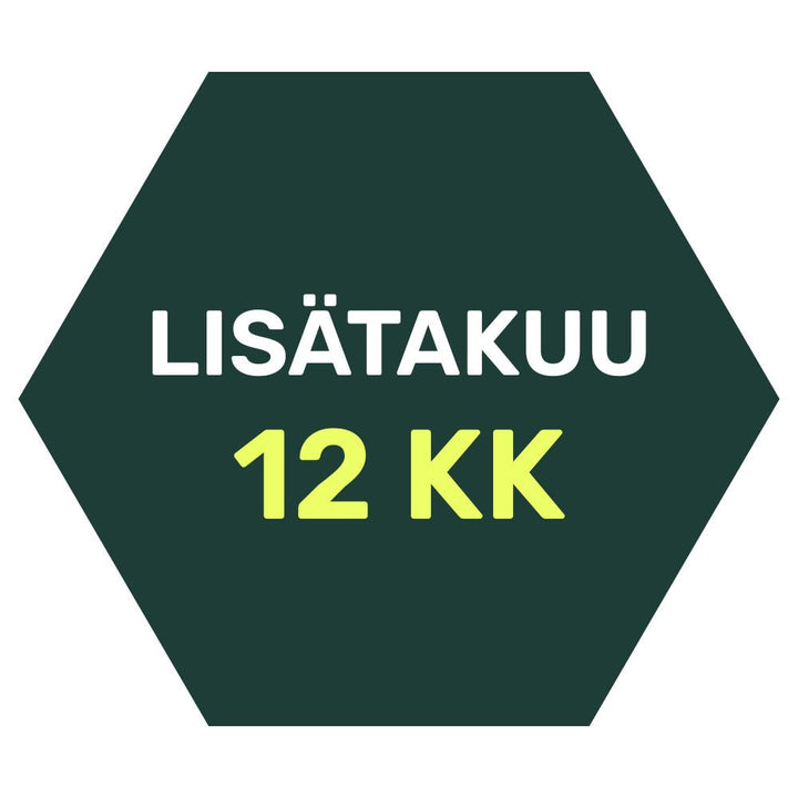 Lisätakuu 12 kuukautta
