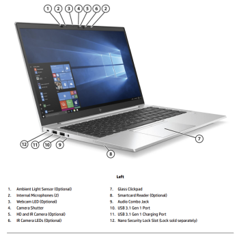 HP Elitebook 840 G7 - i5-10210U/8/256SSD/14/FHD/IPS/W11P/C1