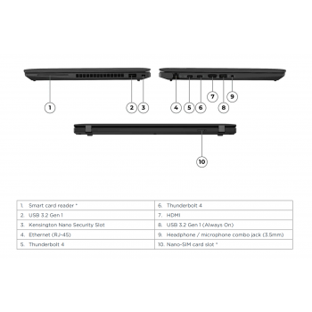 Lenovo Thinkpad T14 (4. gen) - i5-1335U/16/256SSD/14/WUXGA/Touch/IPS/W11P/A2
