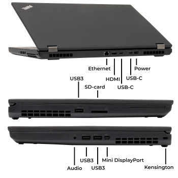 Lenovo Thinkpad P52 - i7-8850H/32/512SSD/15/FHD/IPS/W11P/P3200/A2