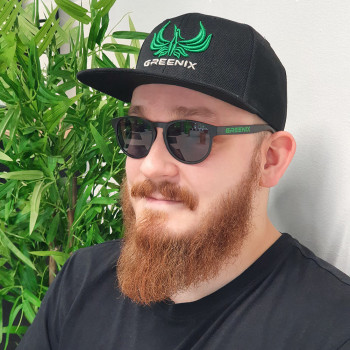 GreeniX - Logo snapback (Black)