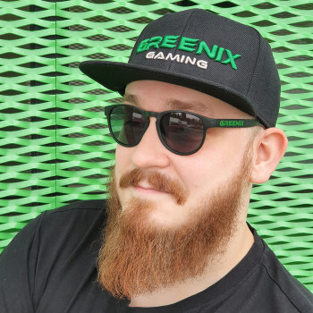 GreeniX - Text snapback (Black)