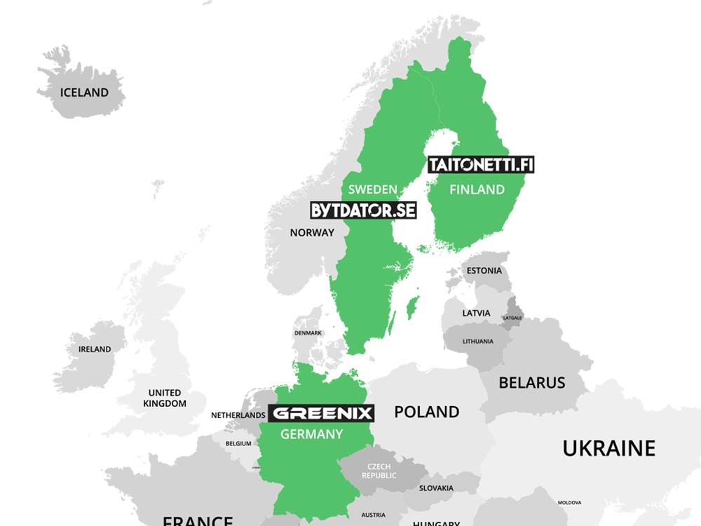 Verkkokaupat kartalla