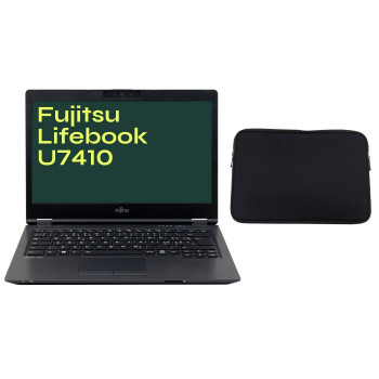 Fujitsu Lifebook U7410 Bundle - i5-10310U/8/512SSD/14/FHD/4G/IPS/W11P/A2
