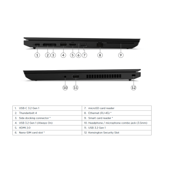 Lenovo Thinkpad L14 (2. gen) - i5-1135G7/8/256SSD/14/FHD/IPS/W11P/A2