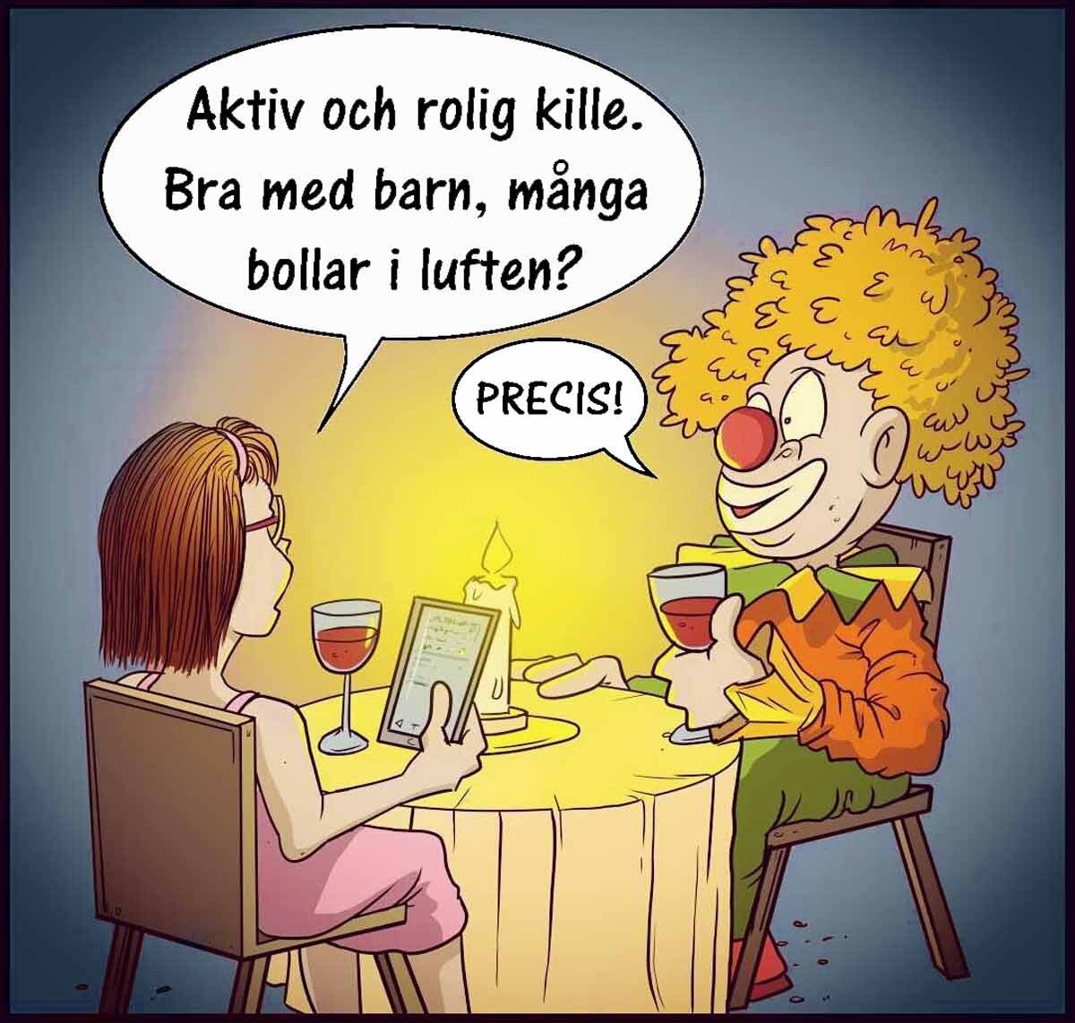 clown tecknad 2021